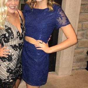 Blue homecoming dress